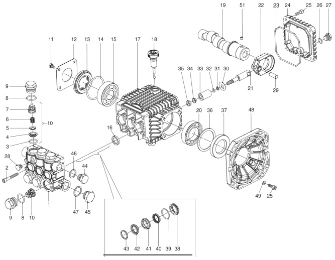 GP TC1508E346 pump rebuild repair parts 